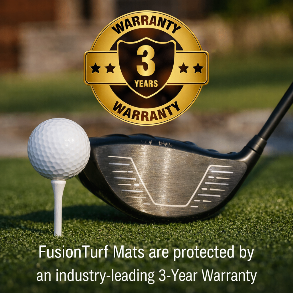 FusionTurf | Golf Hitting Mat 4'x5' with Realistic Strike Feel | Versatile Golf Practice for Enhanced Control 7