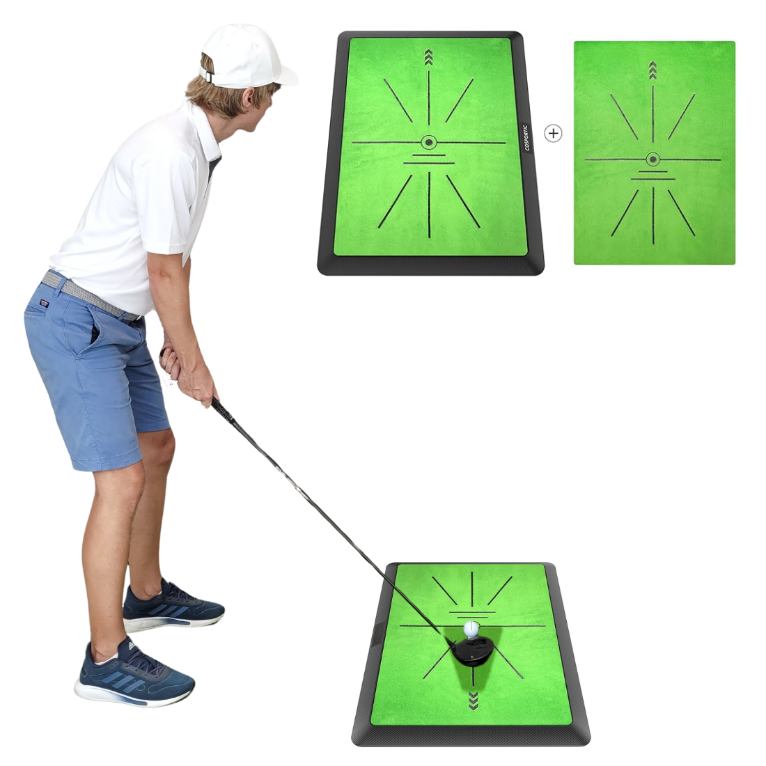 Precision Golf | Golf Swing Trainer with Instant Feedback | Portable Divot Board for All Skill Levels 0