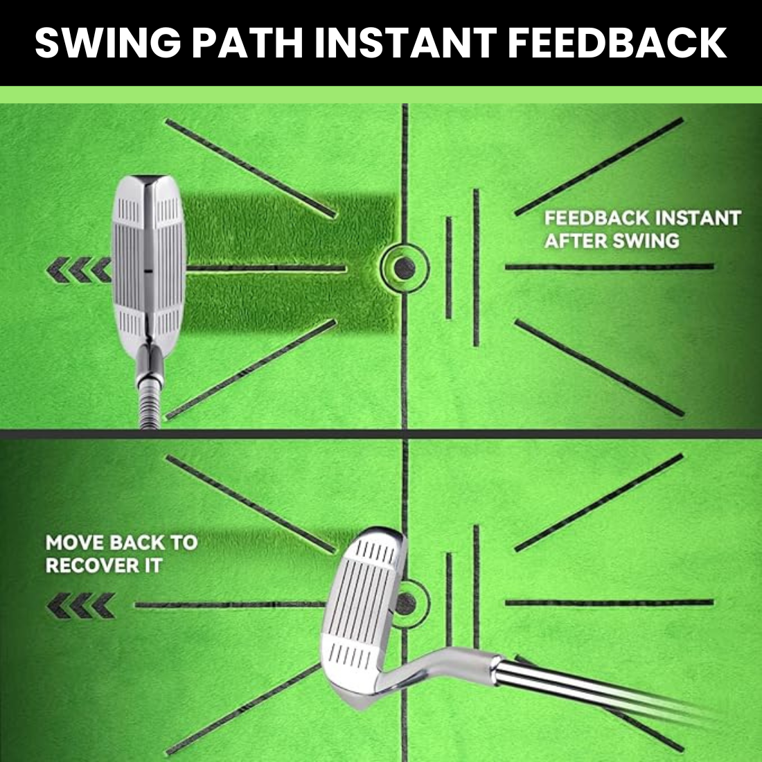 Precision Golf | Golf Swing Trainer with Instant Feedback | Portable Divot Board for All Skill Levels 2