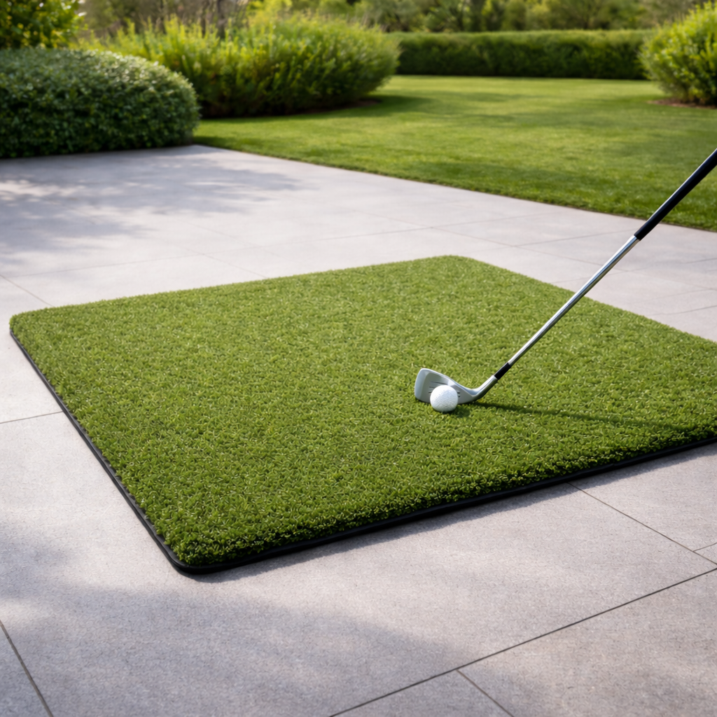 TeeStrike | Golf Hitting Mat 4'x5' with Real Wooden Tee Capability | Durable Surface for Year-Round Practice 5