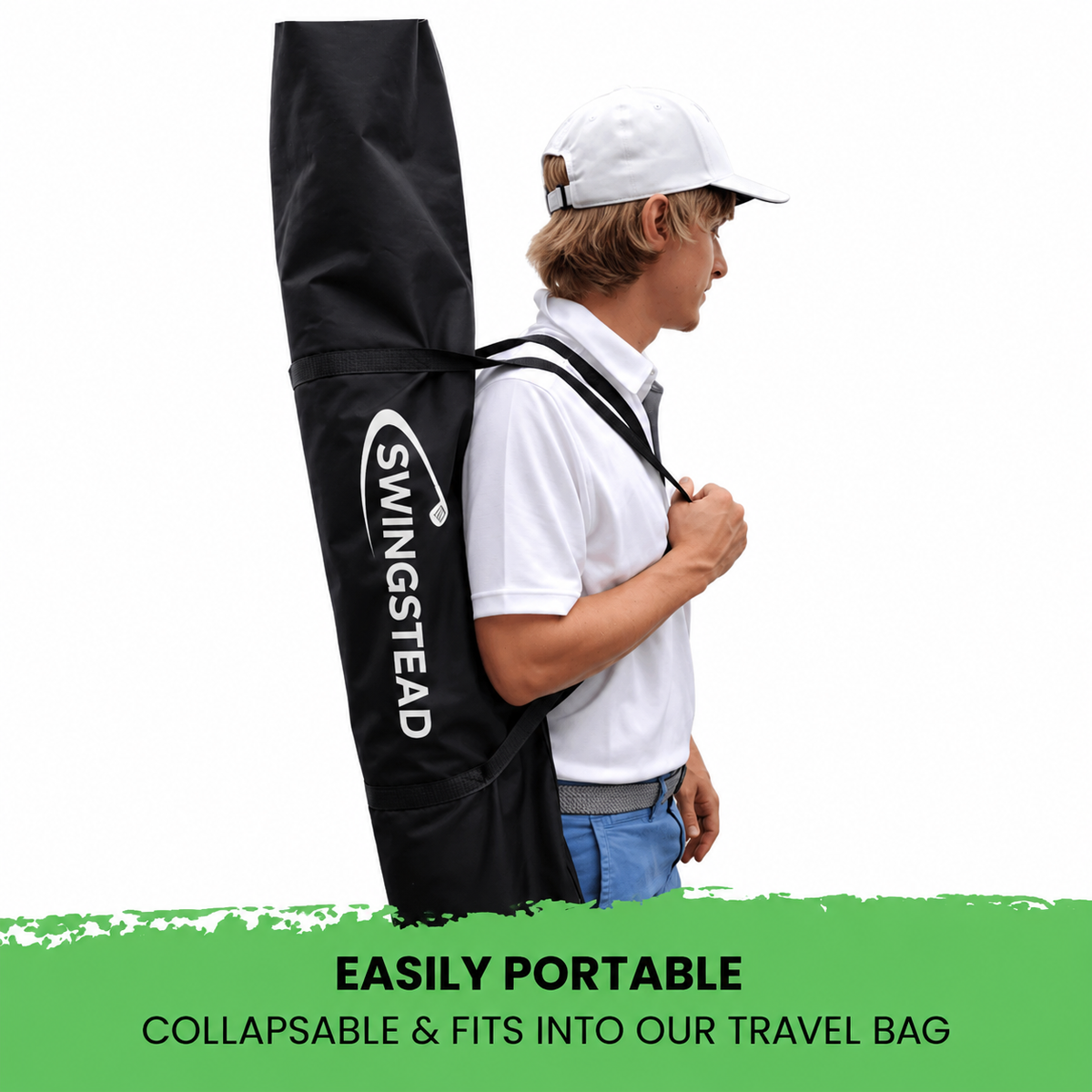 Golf Net Pro | 10x7 ft Golf Practice Net with Reinforced Impact Zone | Durable Backyard Training Solution